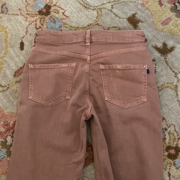 anthropologie pilcro brand new mauve pink colored straight leg jeans - Picture 5 of 5